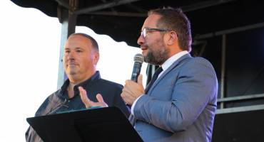 Photo des discours de M. le Maire et de M. Boutier