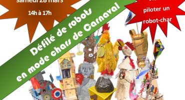 Viens au Carnaval piloter un robot-char