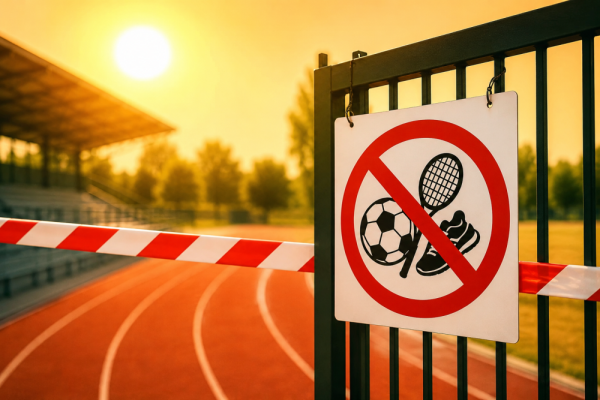 Fermeture des équipements sportifs