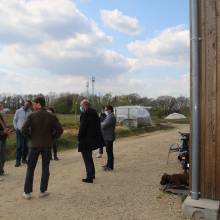 M. le Maire accueille M. le Député des Yvelines à la Ferme de la Closeraie