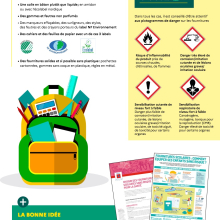 Vigilance sur le contenu de la trousse et du cartable