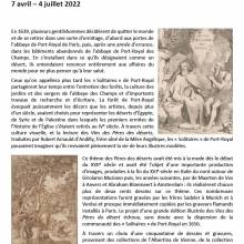 Pour en savoir plus sur l'exposition "Sylvae Sacrae – La Forêt des Solitaires"