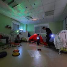 Les écureuils, ont pu profiter d'un atelier snoezelen