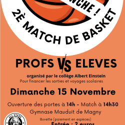 Basket Prof / élèves College Albert Einstein
