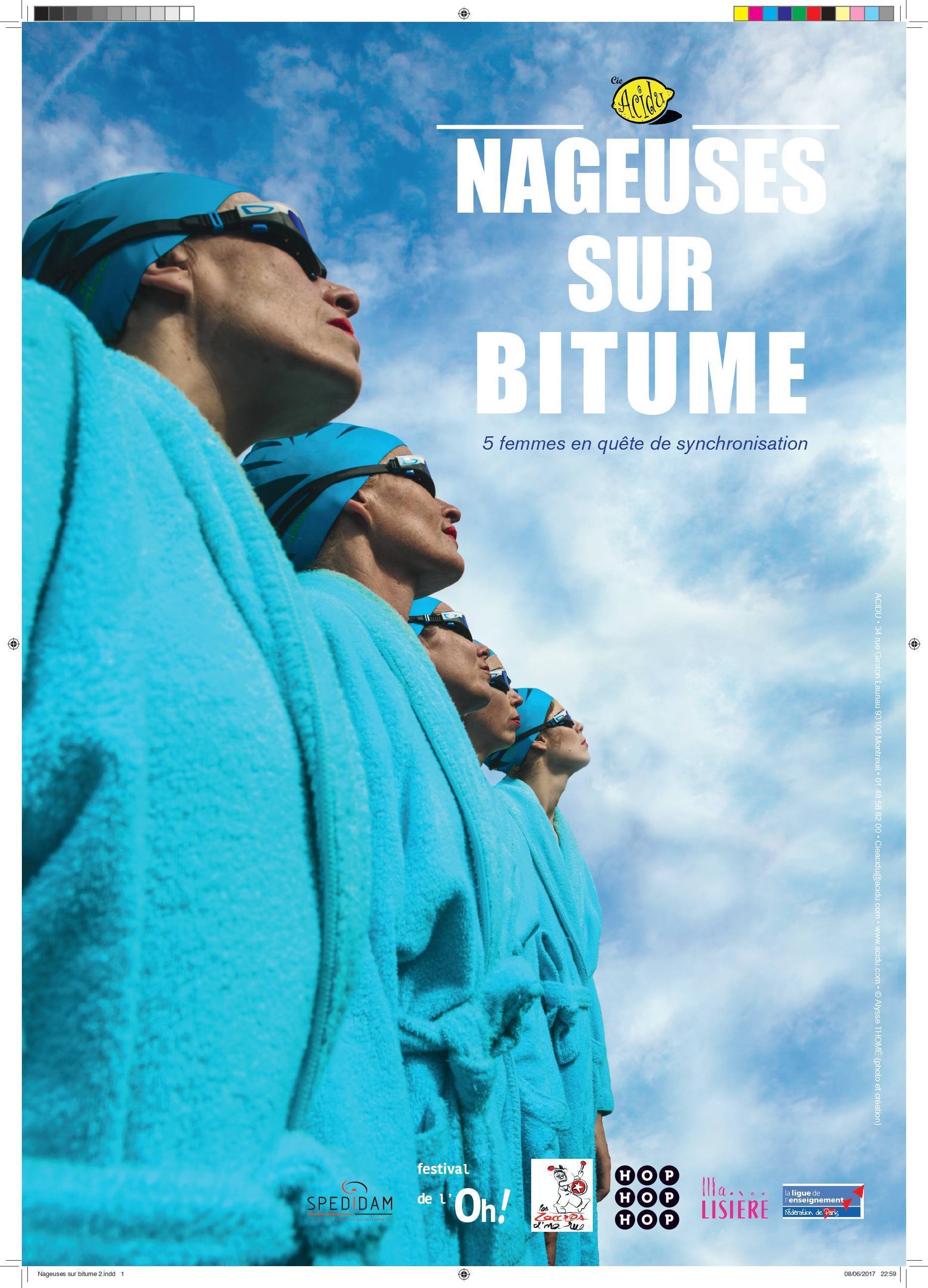 AFFICHE NAGEUSES SUR BITUME