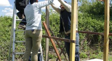 Une de nos actions : construction de toilettes sèches