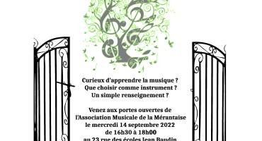 Vous voulez essayer un instrument ? rencontrer l'équipe pédagogique ? alors n'hésitez pas à venir nous rencontrer mercredi 14 septembre entre 16h30 et 18h00