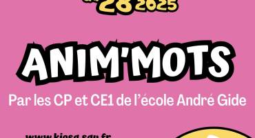 AFFICHE ANIM'MOTS AFE25