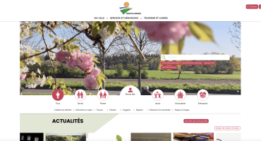 Page de garde du site internet de la Ville de Magny-les-Hameaux