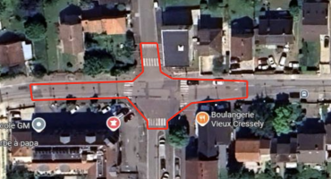 Travaux carrefour de la RD938 et de la rue Henri Barbusse et Le Marchand.