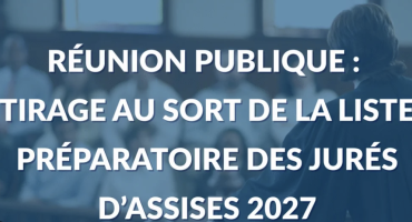 Tirage au sort du jury d'assise 2027