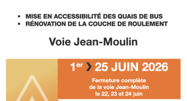 Info travaux Voie Jean Moulin