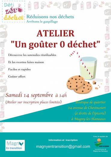 Atelier Goûter 0 déchet