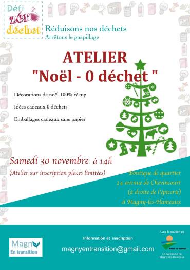 Atelier Noël - 0 déchet