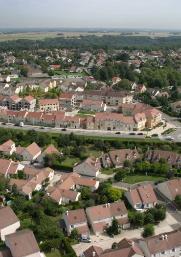 Vue aérienne de MLH - Centre bourg