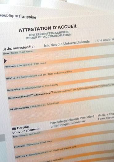 Attestation d'accueil