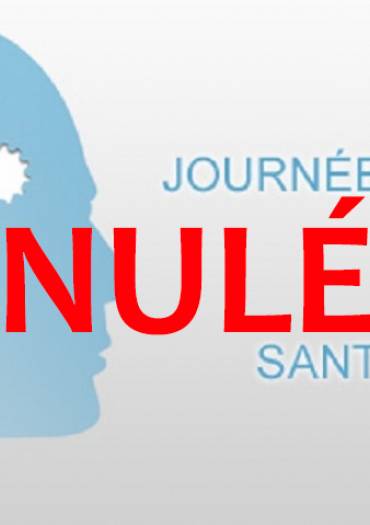 Journée mondiale de la santé mentale ANNULÉE