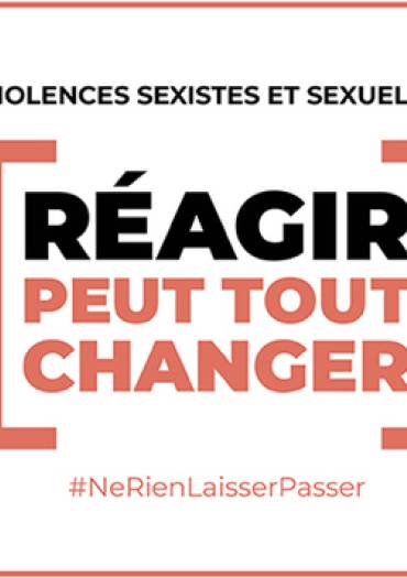 Réagir contre les violences sexistes et sexuelles peut tout changer