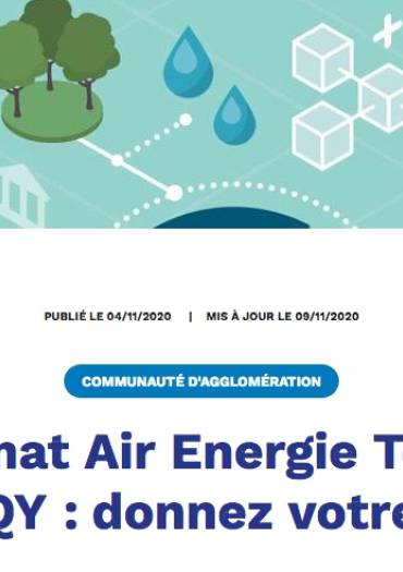 Plan Climat Air Energie Territorial de SQY : donnez votre avis