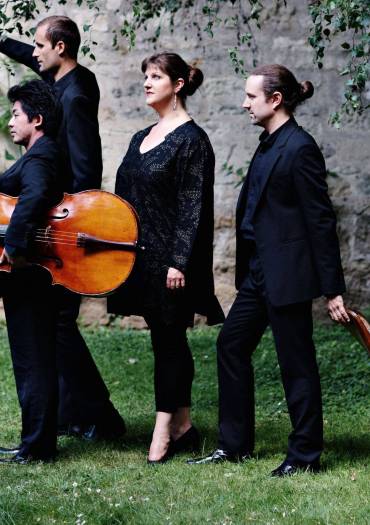 Photo des musiciens du quatuor Cambini