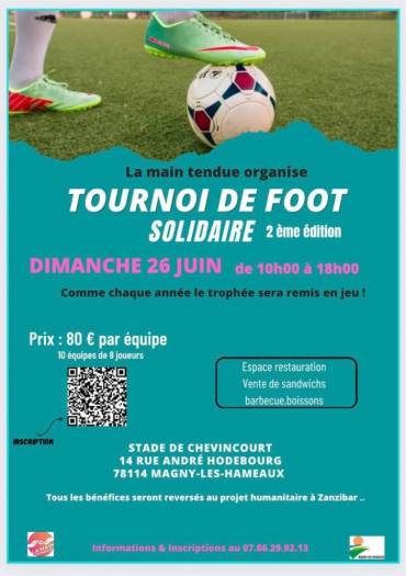 Tournoi foot solidaire 2ème edition