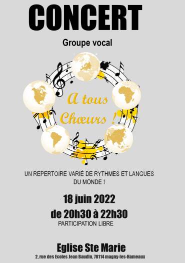 Concert A tous choeurs 2022