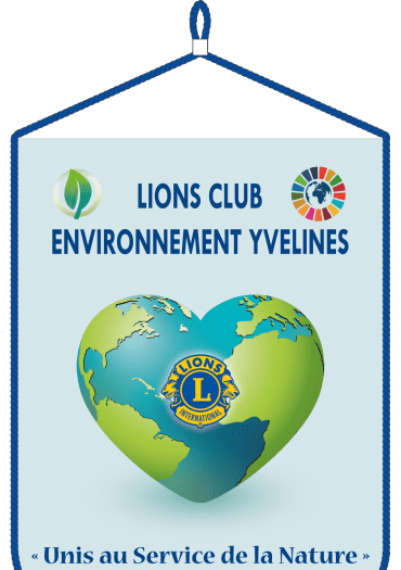 Fanion Lions Club Environnement Yvelines