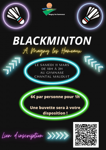 Affiche Blackminton