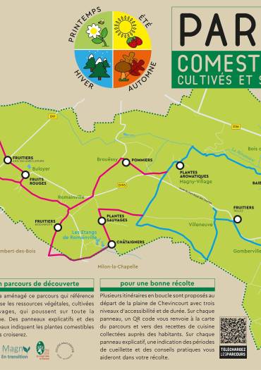 Carte des parcours comestibles