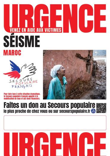 Urgence séisme Maroc