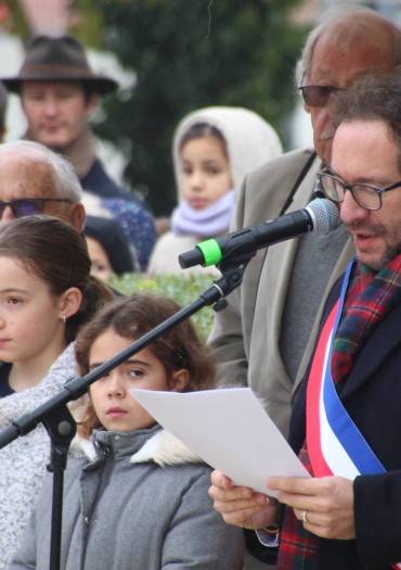 Bertrand houillon, Maire de Magny-les-Hameaux, le 11 novembre 2024