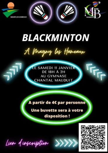 Affiche Blackminton 2