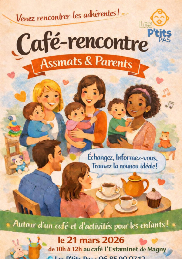 flyer pour inviter au café - rencontre