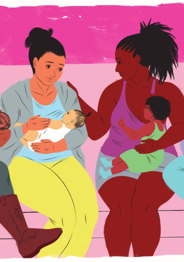 Discussion entre mamans qui allaitent leur bébé