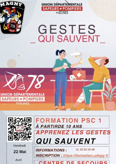 formation PSC1 vendredi 22 mai 2026