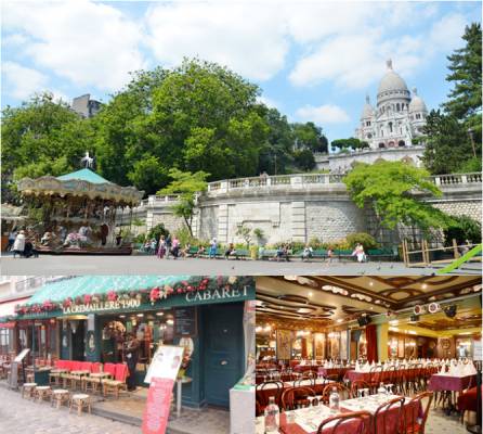 Déjeuner spectacle à la Crémaillère à Montmartre