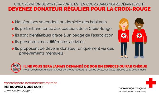 Donateur a la croix rouge