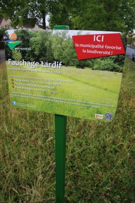 Panneau Fauchage tardif