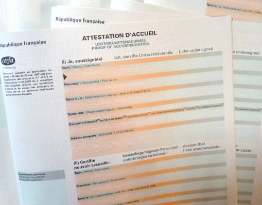 Attestation d'accueil