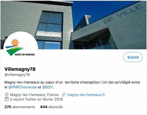 Page Twitter officielle de Magny-les-Hameaux