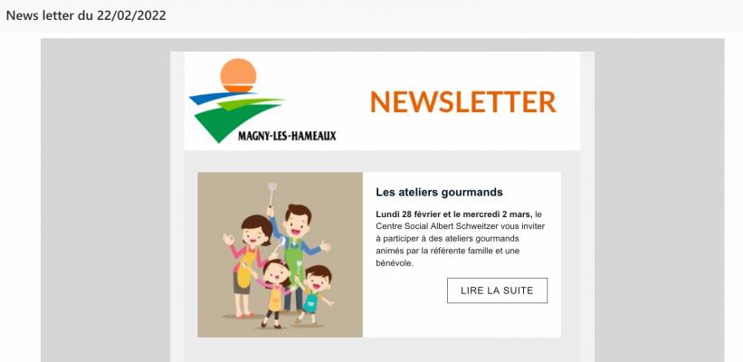 News letter de la Ville de Magny-les-Hameaux