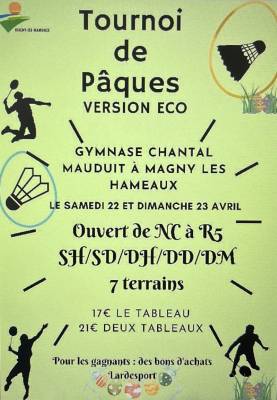 Affiche Tournoi de Pâques