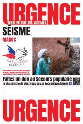 Urgence séisme Maroc