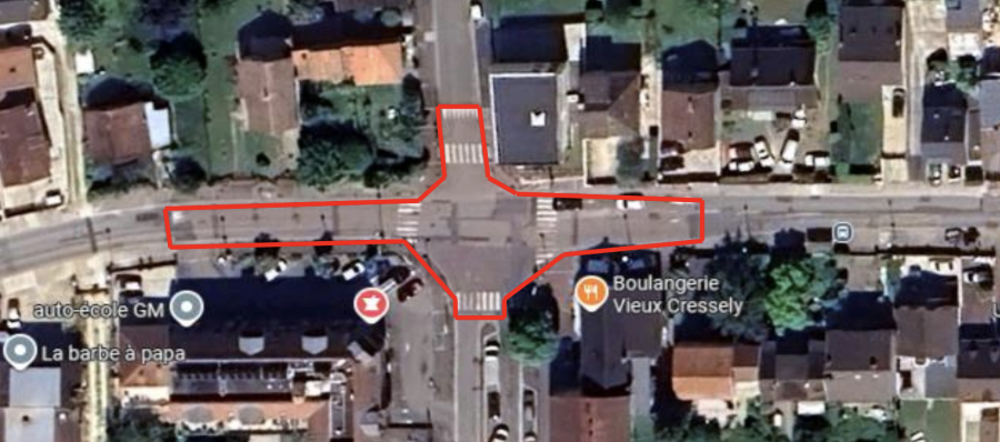Travaux carrefour de la RD938 et de la rue Henri Barbusse et Le Marchand.