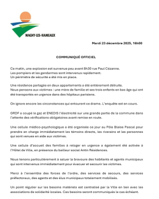 Communiqué officiel 231225