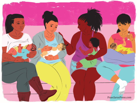 Discussion entre mamans qui allaitent leur bébé