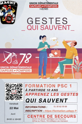 formation PSC1 vendredi 22 mai 2026