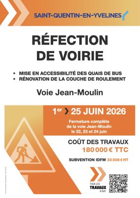 Info travaux Voie Jean Moulin