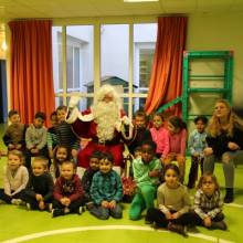 Visite du Père Noël dans les écoles de la Ville