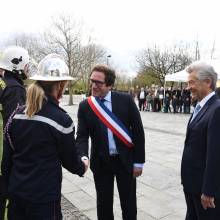 Cérémonie officielle de la passation de commandement du centre d'incendie et de secours de Magny-les-Hameaux.